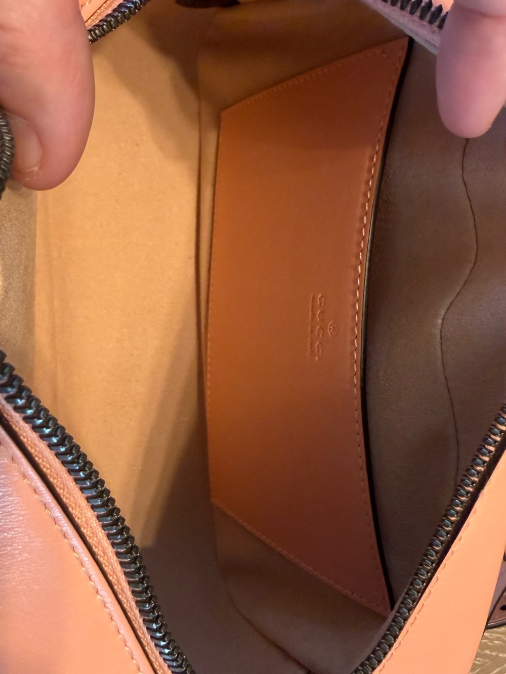Gucci Pink GG Marmont Small Quilted Crossbody Bag - Picture 7 of 8